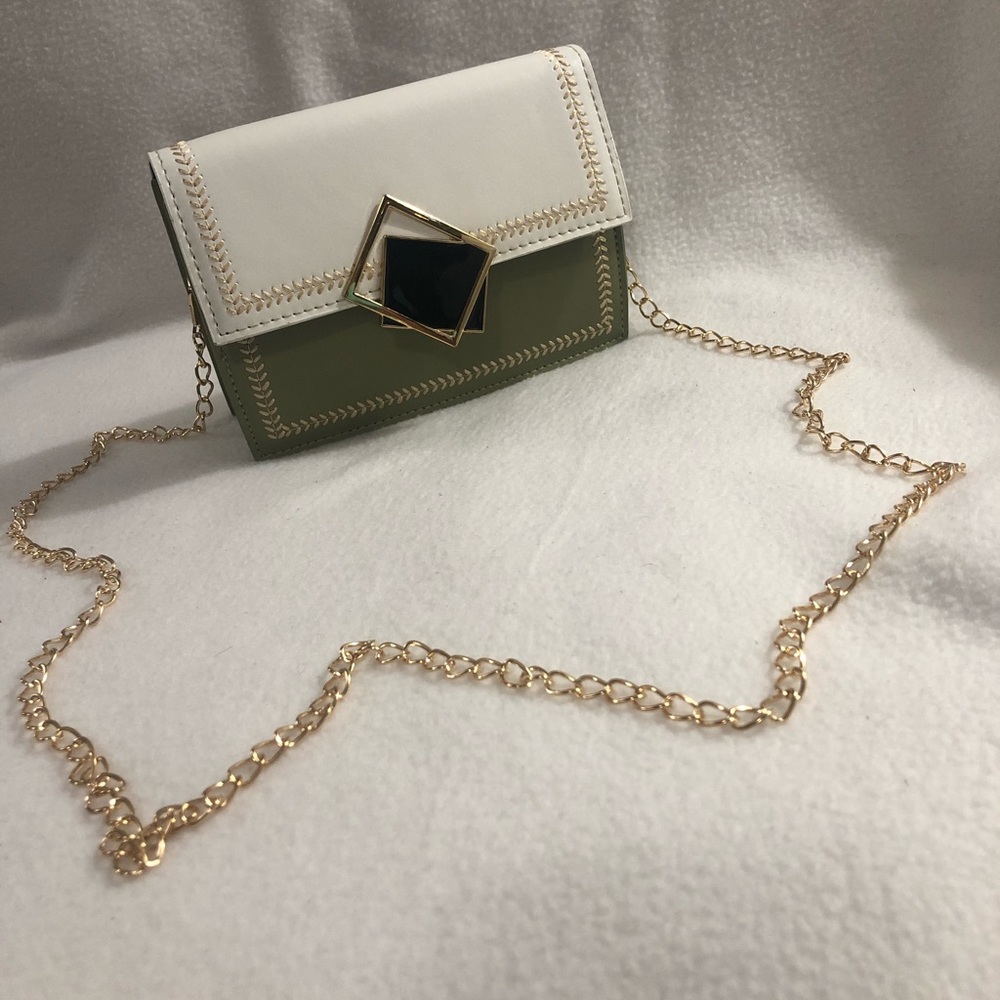 Asparagus green crossbody bag